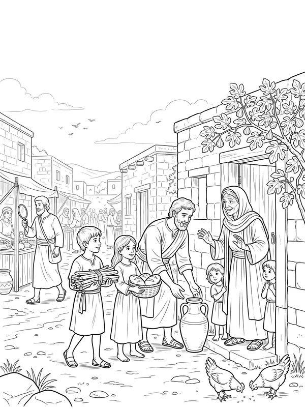 Doers of the Word Bible coloring page for kids (James 1:19–27)